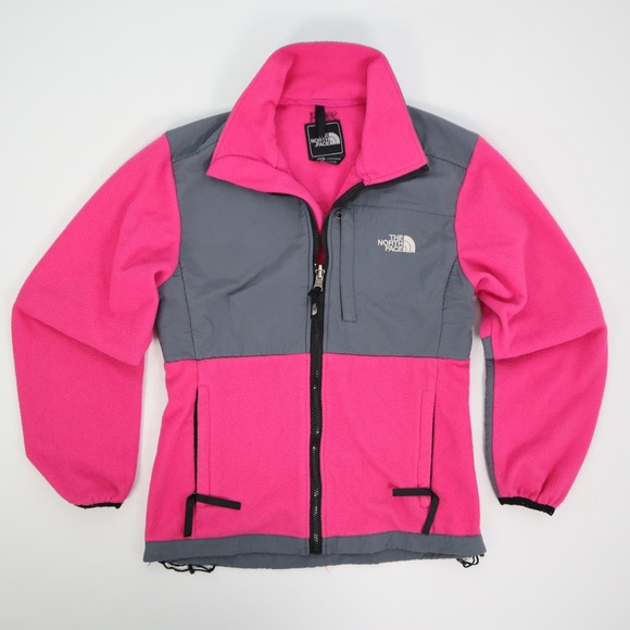 The North Face Jackets & Blazers - The North Face Fleece Jacket Pink Grey Zip Up Womens M